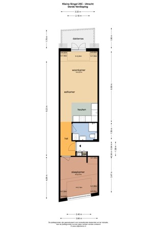 Floorplan - Kleinesingel 25C, 3572 CG Utrecht