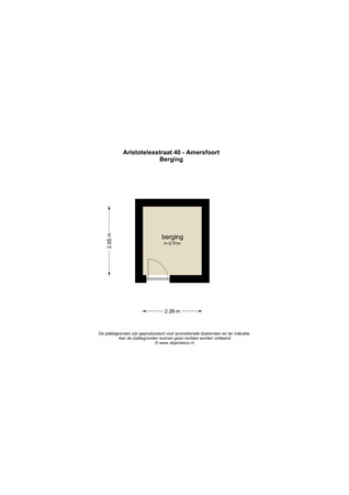 Floorplan - Aristotelesstraat 40, 3822 BT Amersfoort