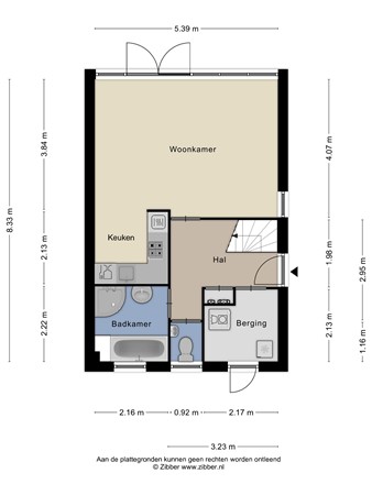 Floorplan - De Vennen 183, 9541 LK Vlagtwedde