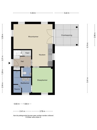 Floorplan - Verlengde Vennen 23, 9541 ZC Vlagtwedde
