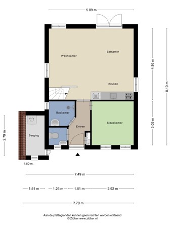 Floorplan - Verlengde Vennen 10, 9541 ZC Vlagtwedde