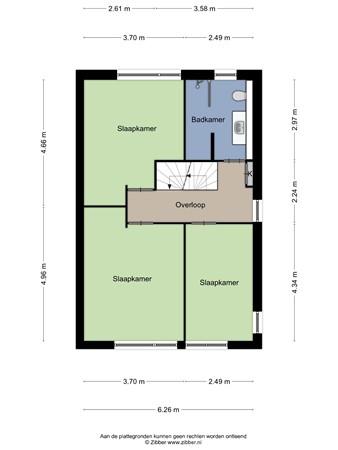 Floorplan - Gerrit Imbosstraat 86A, 9607 PE Foxhol