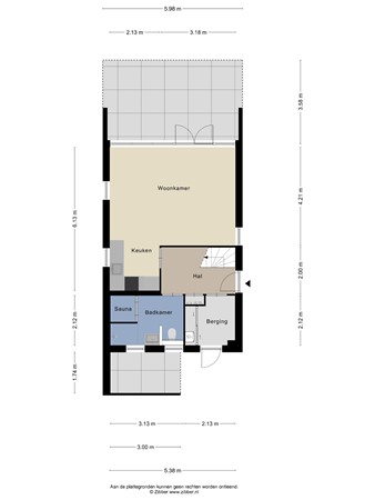 Floorplan - De Vennen 157, 9541 LK Vlagtwedde