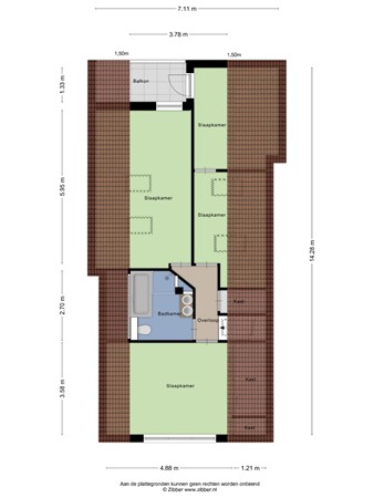 Floorplan - Kwekersweg 5, 9981 GE Uithuizen