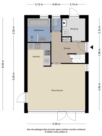 Floorplan - De Vennen 103-105, 9541 LJ Vlagtwedde
