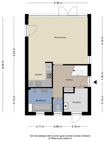 Floorplan - De Vennen 103-105, 9541 LJ Vlagtwedde