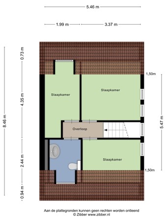 Floorplan - De Vennen 105, 9541 LJ Vlagtwedde