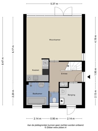 Floorplan - De Vennen 149, 9541 LK Vlagtwedde