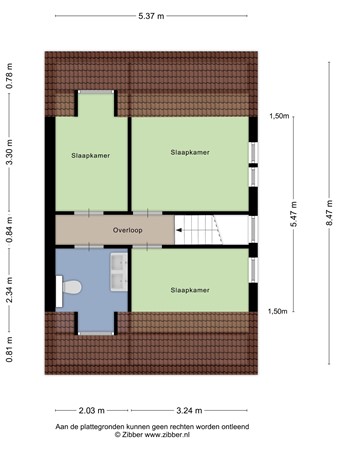 Floorplan - De Vennen 149, 9541 LK Vlagtwedde