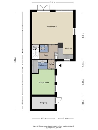 Floorplan - De Vennen 7, 9541 LG Vlagtwedde