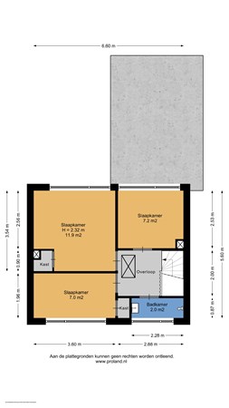 Floorplan - Dr. Th. Tjabbesstraat 52, 9645 PP Veendam