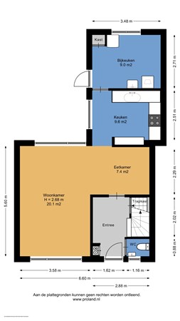 Floorplan - Dr. Th. Tjabbesstraat 52, 9645 PP Veendam