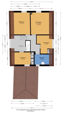 Floorplan - Kerkstraat 26, 9945 SE Wagenborgen