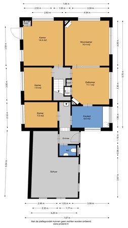 Floorplan - Kerkstraat 26, 9945 SE Wagenborgen