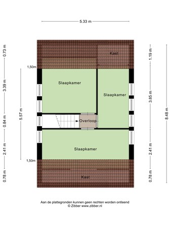 Floorplan - De Vennen 150, 9541 LD Vlagtwedde