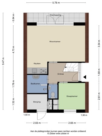 Floorplan - Heuvelweg 93, 9541 XS Vlagtwedde