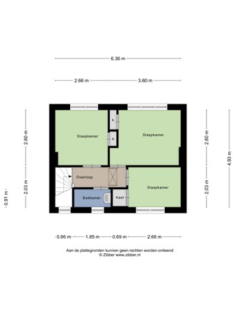 P. Waijerstraat 27, 9731 CD Groningen - 461209_2D_Eerste_Verdieping_P._Waijerstraat_27_Groningen_02.jpg