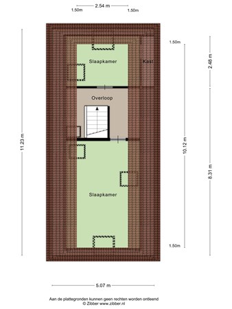 Ganzevoortsingel 16A, 9711 AL Groningen - 447282_2D_Tweede_Verdieping_Ganzevoortsingel_16a_Groningen_02.jpg