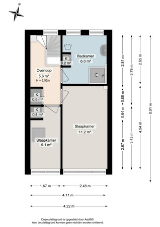 Van der Waalsstraat 7a, 9727 HT Groningen - Tweede verdieping - 2D.jpg