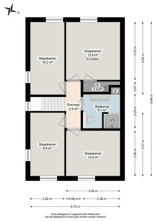 Hendrik de Vriesstraat 3, 9744 AZ Groningen - Eerste verdieping - 2D.jpg