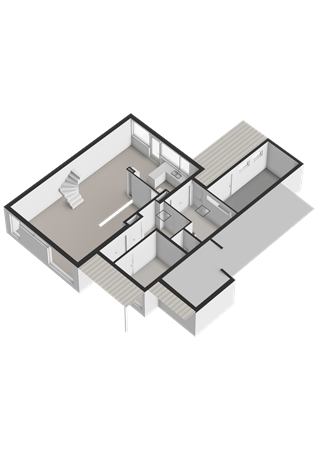 Westhove 1, 9301 TE Roden - Begane grond - 3D.png