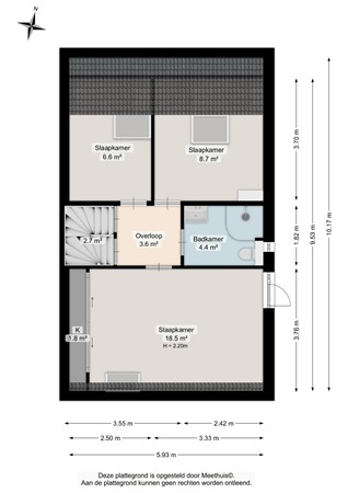 Westhove 1, 9301 TE Roden - Eerste verdieping - 2D.jpg