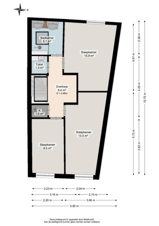 Regentessestraat 65, 9717 MG Groningen - Tweede verdieping - 2D.jpg