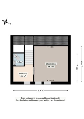 Willem Dreeslaan 5, 9363 EL Marum - Eerste verdieping - 2D.jpg