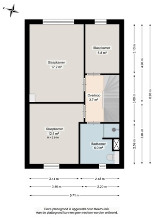 Drewerd 21, 9746 DB Groningen - Eerste verdieping - 2D.jpg