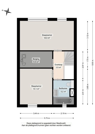 Drewerd 21, 9746 DB Groningen - Tweede verdieping - 2D.jpg
