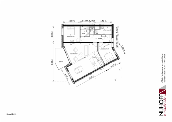 Kruserbrink, 7772 XG Hardenberg - Plattegronden en gevelaanzichten appartement 02 Pagina 001.png