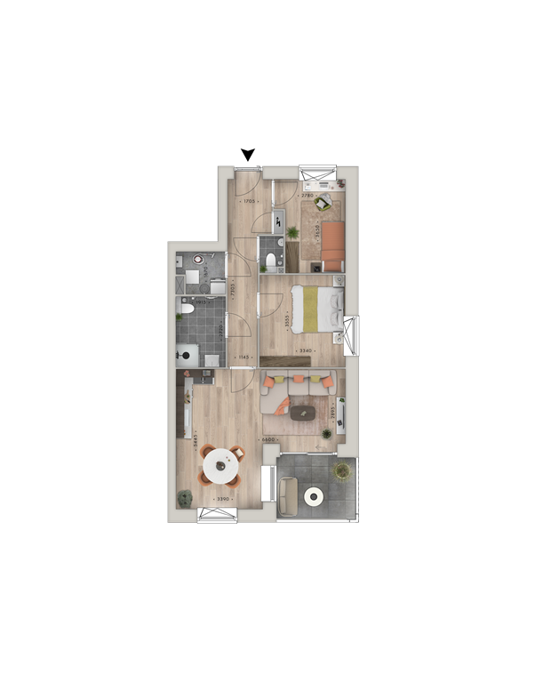 mediumsize floorplan