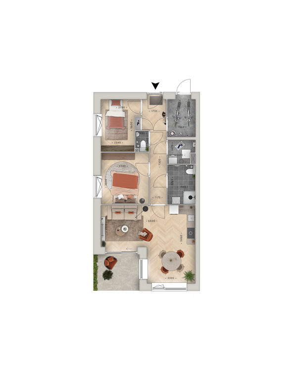 mediumsize floorplan