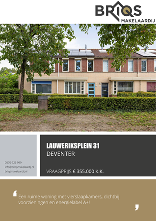 Brochure preview - Lauweriksplein 31, 7425 AW DEVENTER (1)