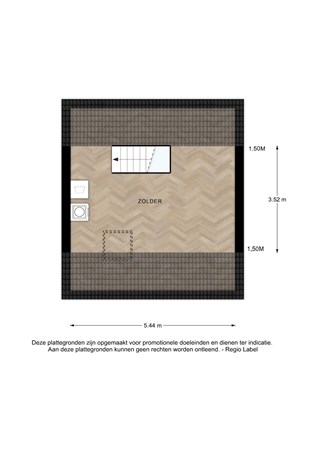 Floorplan - Veenhuizerweg 44A, 7321 CX Apeldoorn