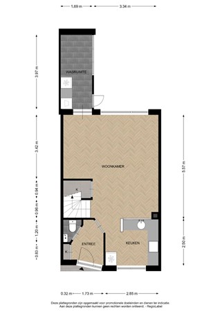 Floorplan - Hazelaarserf 17, 7437 DJ Bathmen