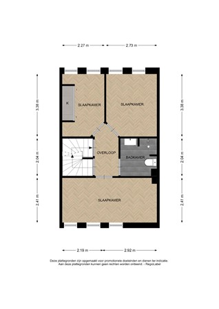 Floorplan - Hazelaarserf 17, 7437 DJ Bathmen