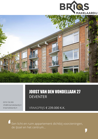 Brochure preview - Joost Van Den Vondellaan 27, 7412 ML DEVENTER (1)