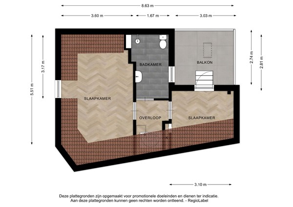 Floorplan - Veenweg 20, 7416 BC Deventer