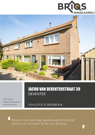 Brochure preview - Brochure - Jacob Van Deventerstraat 39 - Deventer.pdf