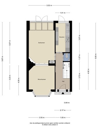 Floorplan - Van Doetinchemstraat 5, 7415 CW Deventer