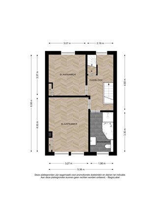 Floorplan - Radstakeweg 21, 7412 XR Deventer