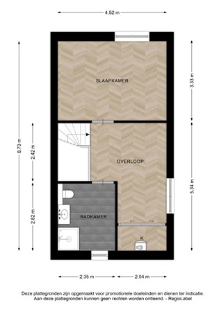 Floorplan - Maasstraat 12, 7417 AH Deventer