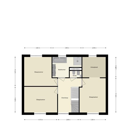 Floorplan - William Jamesstraat 17, 1349 GL Almere