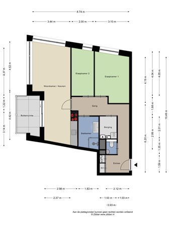 Floorplan - Carel Willinkgracht 145, 1112 ZK Diemen