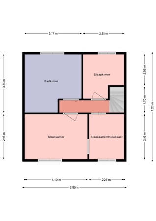 Floorplan - Auke Vosstraat 35, 7776 AS Slagharen