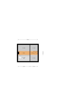 Floorplan - Dorpsstraat 45a, 7916 PB Elim