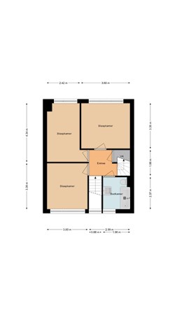 Floorplan - Auke Vosstraat 65, 7776 AT Slagharen