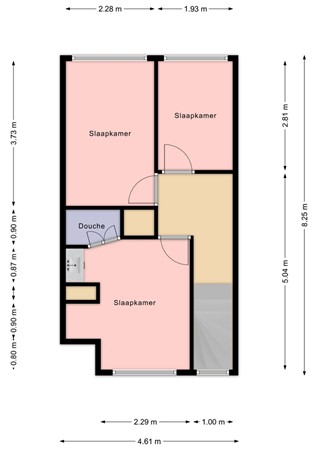 Floorplan - Witsenborgstraat 3, 7906 NN Hoogeveen