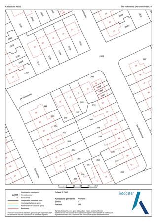 De Moorstraat 14, 6826 NV Arnhem - kadaster